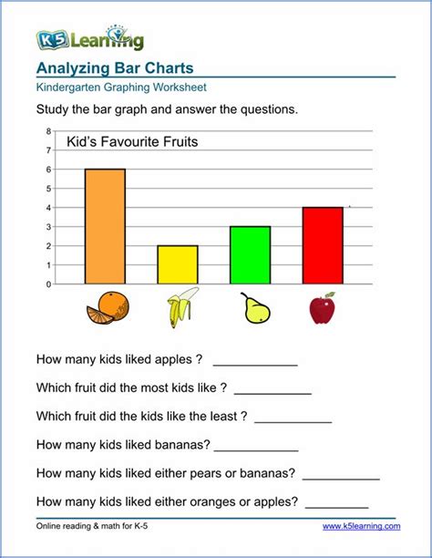 20 Bar Graph Worksheets For Preschool Kindergarten ~ Esl Worksheets Kids