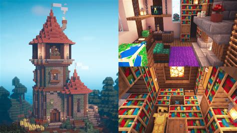 Minecraft How To Build A Wizard Tower Part 2 Youtube