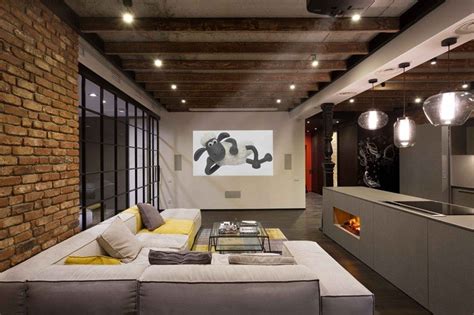 Modern Industrial Loft Apartment In Ukraine Home Design Lover