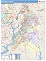 Prince George's County, MD Wall Map Color Cast Style by MarketMAPS ...
