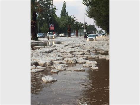 Video And Photos Bloemfontein Freak Hail Storm And Your Weather Report