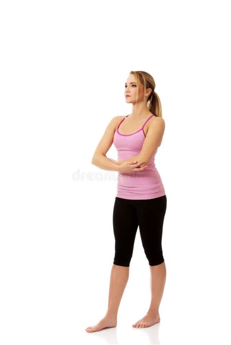 Young Woman Doing Aerobic Exercise Stock Image Image Of Slim