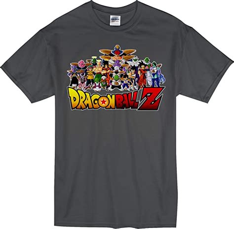 C And C Novelty Dragon Ball Z Characters Youths T Shirt Charcoal
