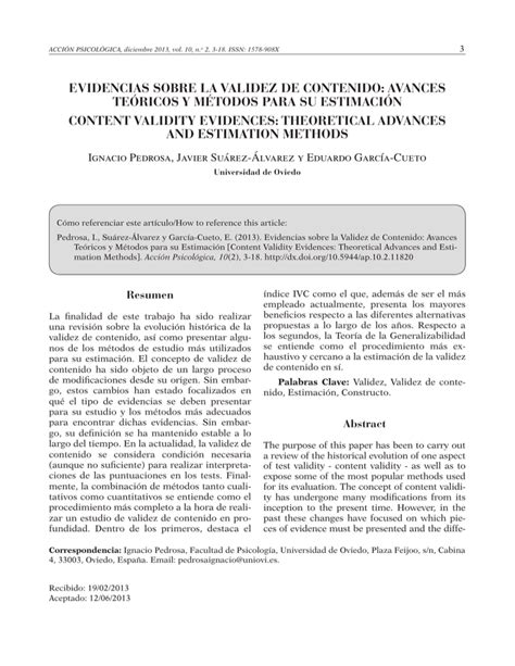 Evidencias Validez Pdf