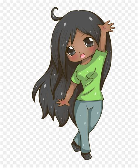 Kawaii Chibi Anime Girl Brown Hair