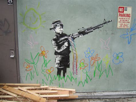 Banksy Crayon Shooter Los Angeles Unurth Street Art