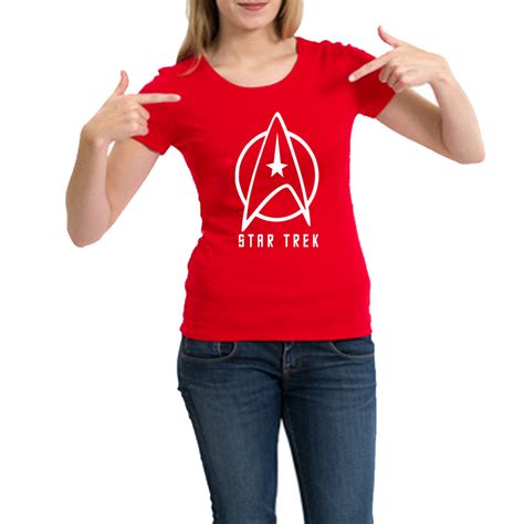 Star Trek High Quality Red T Shirt For Women T Shirts And Tank Tops