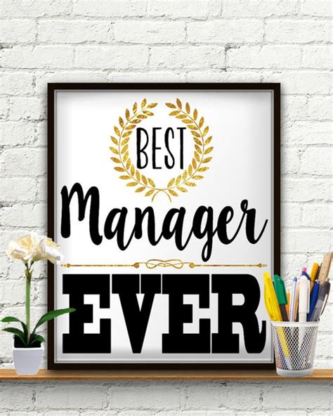 Best gifts for office manager. Best Manager Ever Manager Gifts Manager Project Manager | Etsy