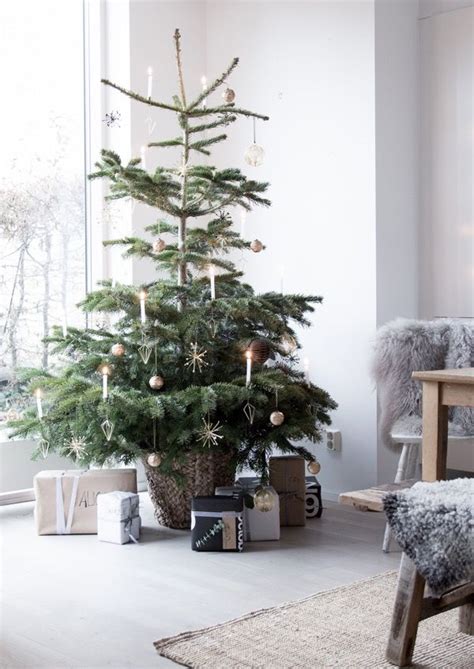 Sparse Natural Christmas Tree Recycled Christmas Tree Scandinavian
