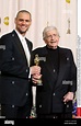 Jim Carrey and Academy Honorary Award Winner Blake Edwards pose for the ...