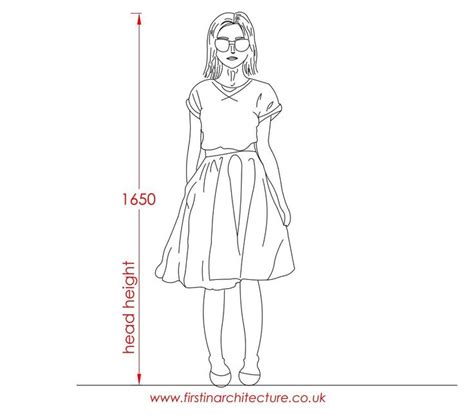 Metric Data 01 Average Dimensions Of Person Standing Woman Standing