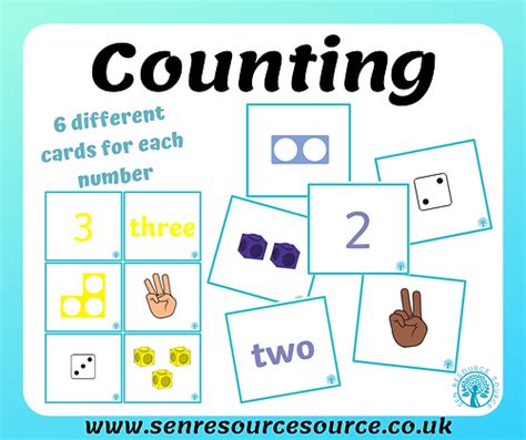 Counting Number And Quantity Matching Cards Sen Resource Source