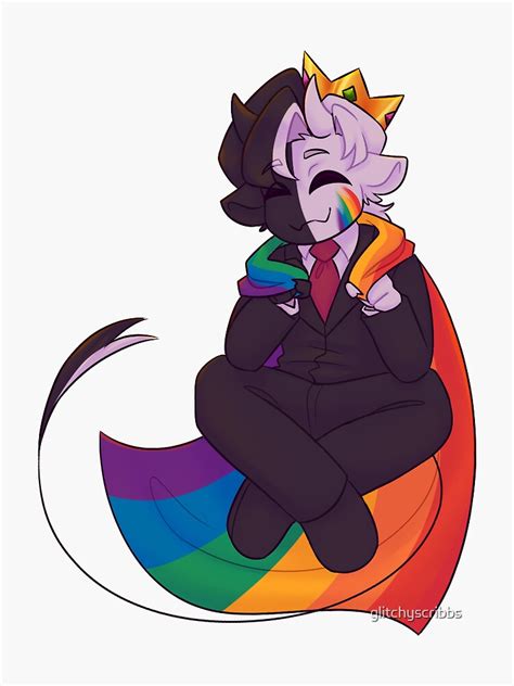 Ranboo Pride Chibi Rainbowgay Sticker For Sale By Glitchyscribbs Redbubble