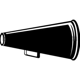 Download Free Cheer Megaphone Silhouette, Download Free Clip Art ...