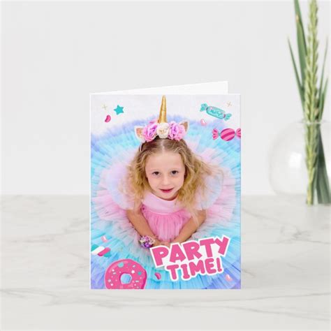 Like Nastya Party Time Birthday Card Uk