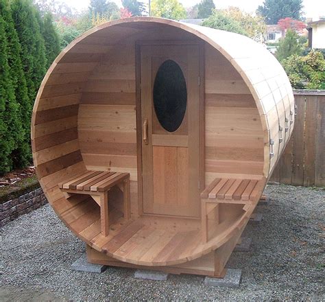 Outdoor Best Outdoor Solution With Nice Barrel Sauna