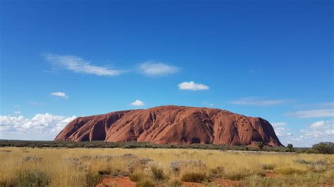 Landscape Desert Rock Ayers Rock Australia Uluru Outback