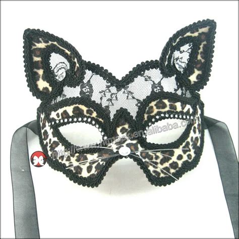 Adult Sex Mask Upper Half Face Sexy Black Blue Leopard Cat Masks For Halloween Cosplay