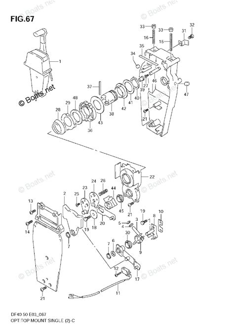 Suzuki Outboard 2008 Oem Parts Diagram For Opttop Mount Single 2