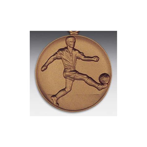Wo kann ich meinen wand sticker kleben? Emblem D=50mm Fussball - Mann, bronzefarben, siber- oder ...