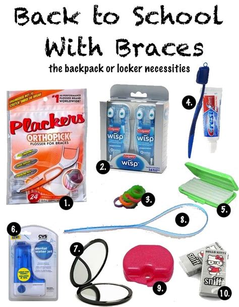 Real braces are made to exacting standards and are consistent throughout the many of them use cheap ingredients and materials. Does your child have braces? Send them back to school with these supplies! | Getting braces, Diy ...