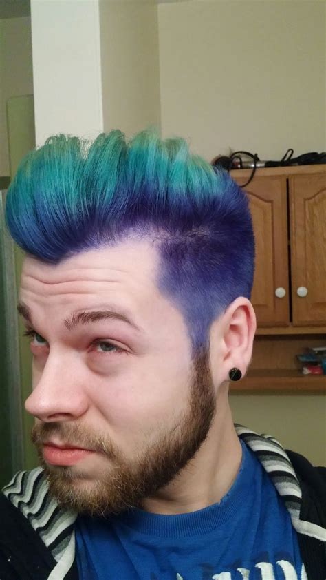 March 2017 Merman Hair Colored And Styled By Me Blue Green Purple