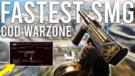 Call Of Duty Warzone The Fastest Smg Youtube