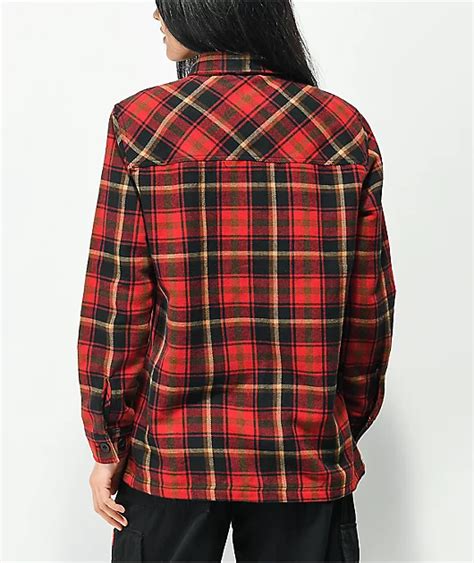 Dravus Jairn Black And Red Flannel Shirt