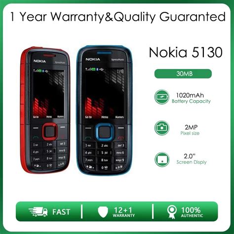 Special Nokia 5130 Xpressmusic Single Sim Original Mobile Phone 20