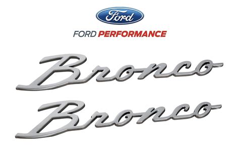 2021 2023 Ford Bronco Oem M 1447 Bss Silver Script Heritage Fender