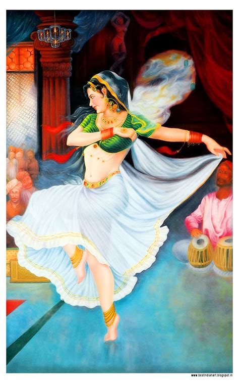 Dancing Lady Most Beautiful Indian Painting Best Indian