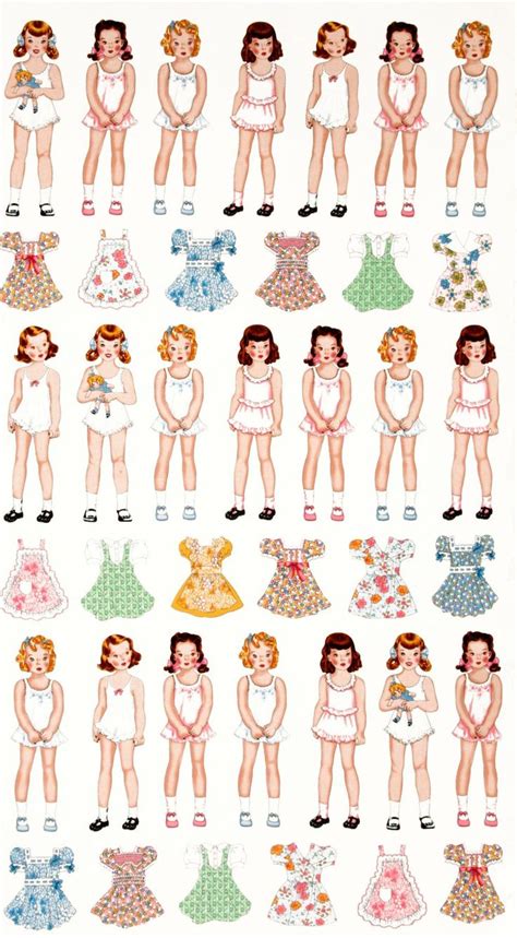 fabric vintage paper dolls paper doll house paper dolls