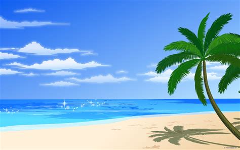 Beach Sunset Cartoon 6956321