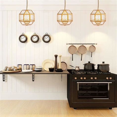 Farmhouse kitchen lighting often takes on an industrial vibe, since some of the most interesting vintage pieces around were reclaimed from old you can transport your space to the modern age with the help of pendant lights with sleek, smooth lines — which is exactly what jen of city farmhouse did. 14 Awesome Industrial Lighting For Kitchen - Home Ideas ...