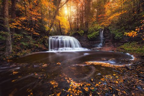 X Resolution Waterfalls At Daytime Photography Nature Landscape Fall Hd Wallpaper