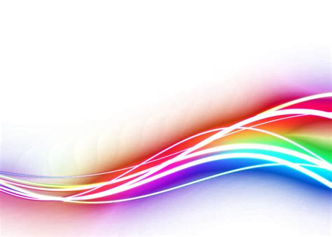 Graphic Colored Light Lines Design Cool Rainbow Borders And Frames Clipart Full Size Clipart