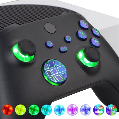 Extremerate Multi Colors Luminated Dpad Thumbsticks Start Back Sync