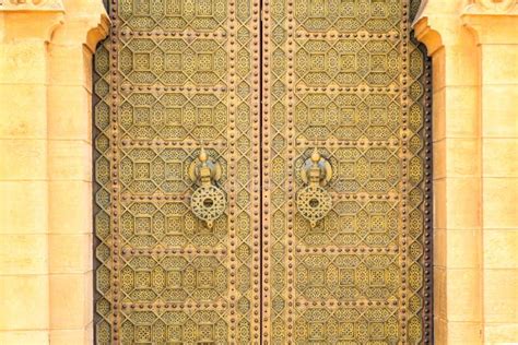 Vecchia Porta Di Entrata Al Palazzo Reale Nel Marocco Fes Fotografia Stock Immagine Di Eredità