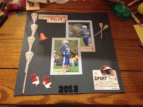 Open a page in canva. Lacrosse | Scrapbooking layouts, Card making