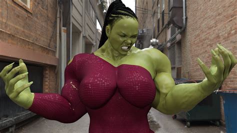 She Hulk Transformation Episode 23 Rihanna Turns Into She Hulk Again Celebrity She Hulk Series