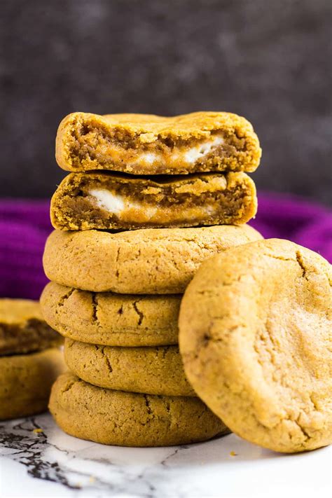 Cheesecake Stuffed Pumpkin Cookies Marshas Baking Addiction