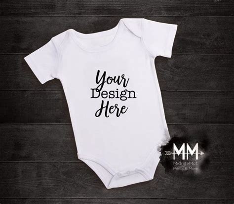 Download All Free Mockups - Free Baby Bodysuit Mockup Apparel ...