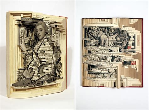 Artist Uses Surgical Tools To Carve Books Into Stunning Works Of Art