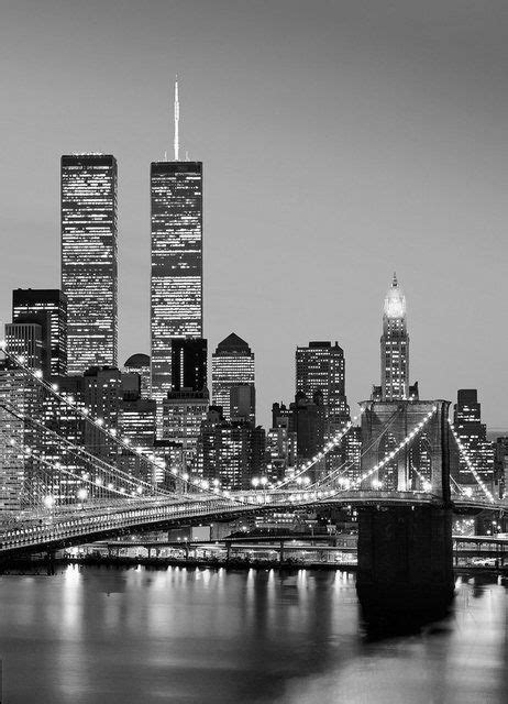 Buy Photo Wallpaper Manhattan Skyline At Night 4 Part 183x254 Cm