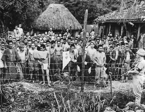Japanese Prisoners Of War Captured By Marines Of The 6th Division In
