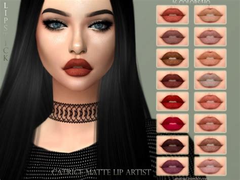 The Sims Resource Catrice Matte Lip Artist By Angissi Sims 4 Downloads