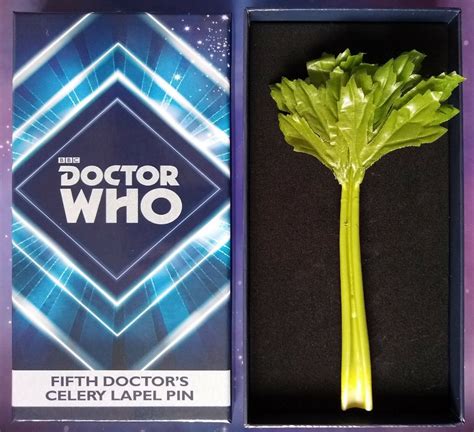 5th Doctor Who Celery Lapel Pin Cosplay Replica Prop 11 Scale Abbyshot