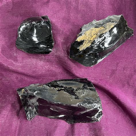 Black Obsidian Raw Stonebuy Natural Black Obsidian Rough Raw Crystal