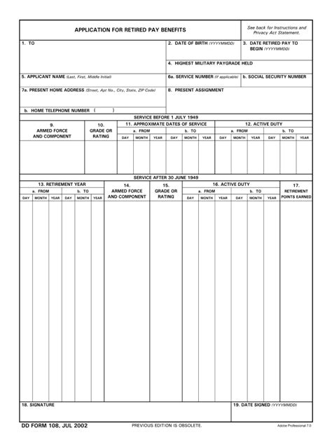 Dd Form 108 Fill Online Printable Fillable Blank Pdffiller