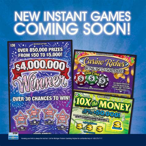 This is an impressive feat because the company's core development. New Michigan Lottery Instant Games Offer Players Chances ...
